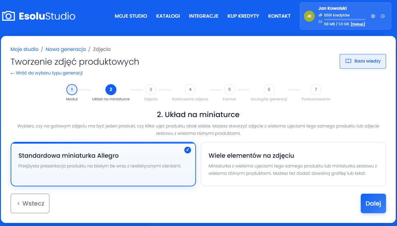 Wybierz układ miniaturki
